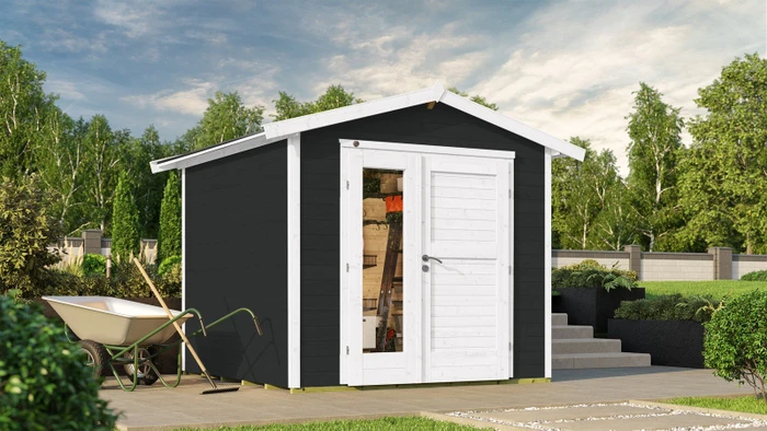 Weka 224 A 235x239cm Gerätehaus anthrazit