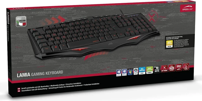 Speedlink Lamia Gaming Keyboard, USB, IT