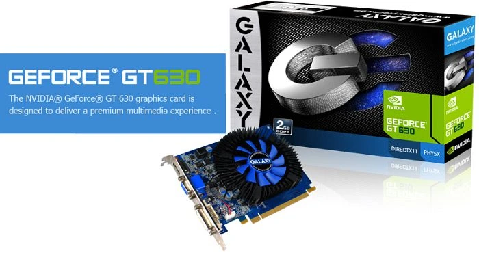 KFA2 GeForce GT 630, 2GB DDR3, VGA, DVI, HDMI