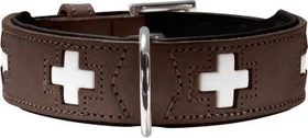 Hunter Swiss Halsband 50, braun/schwarz