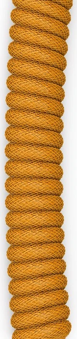 Glorious Coiled Cable USB-C auf USB-A, Tastaturkabel (Spiral-Textilkabel), 1.37m, Glorious Gold