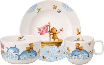 Villeroy & Boch Kiddy Bears Happy as a Bear Kinderservice, 3-tlg.