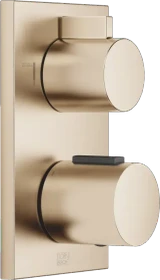 Dornbracht UP-Thermostat mit Zweiwege-Mengenregulierung champagne gebürstet