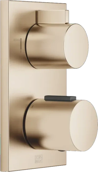 Dornbracht UP-Thermostat mit Zweiwege-Mengenregulierung champagne gebürstet