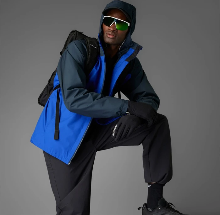 adidas Terrex Multi 2L Rain.RDY Funktionsjacke semi lucid blue/aurora ink (Herren)