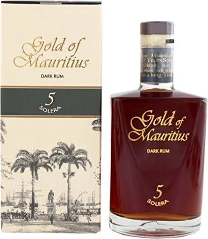 Gold of Mauritius Dark Rum Solera 5 Years Old 700ml