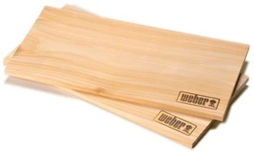 Weber Holzplanke klein Zeder 30x15cm,     2 Stück