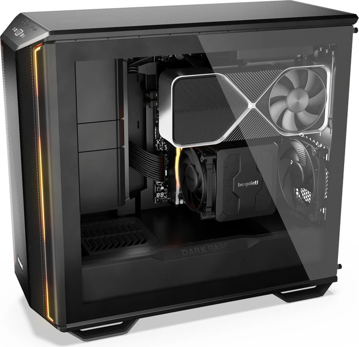 be quiet! Dark Base 701 Black, Glasfenster