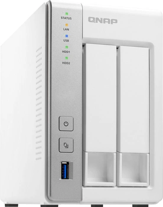 QNAP Turbo Station TS-231, 512MB RAM, 2x RJ-45 1000Base-T, 3x USB-A 3.0