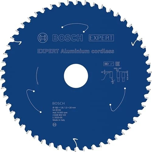 Bosch Professional Expert Cordless Kreissägeblatt 54Z, 190x1.3x30mm, 1 Stück