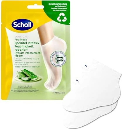 Scholl Intensiv pflegende Fußmaske mit Aloe Vera in Socken, 2 Stück