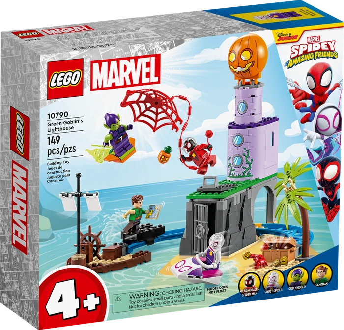 LEGO Juniors - Spideys Team an Green Goblins Leuchtturm