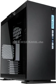 In Win 303, schwarz, Glasfenster