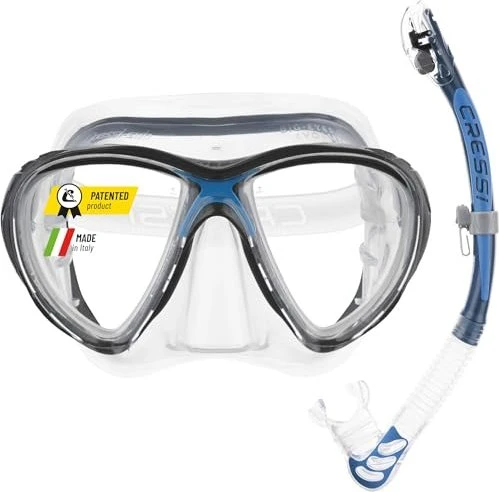 Cressi Big Eyes Evolution & Kappa Ultra Dry Schnorchel-Set