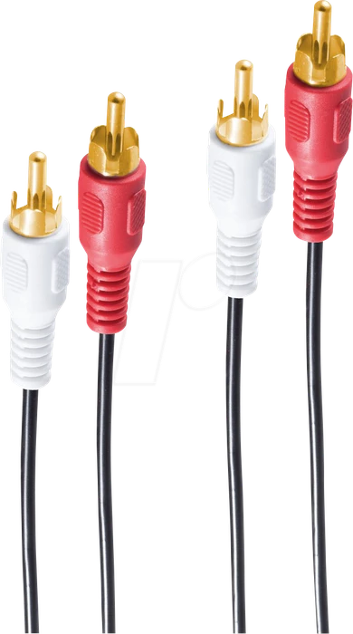 shiverpeaks Audio-Cinchkabel, schwarz, 0,5m