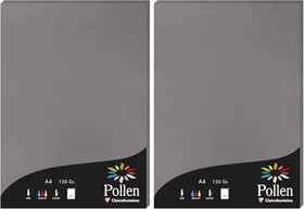Clairefontaine Pollen Universalpapier dunkelgrau, A4, 120g/m², 50 Blatt