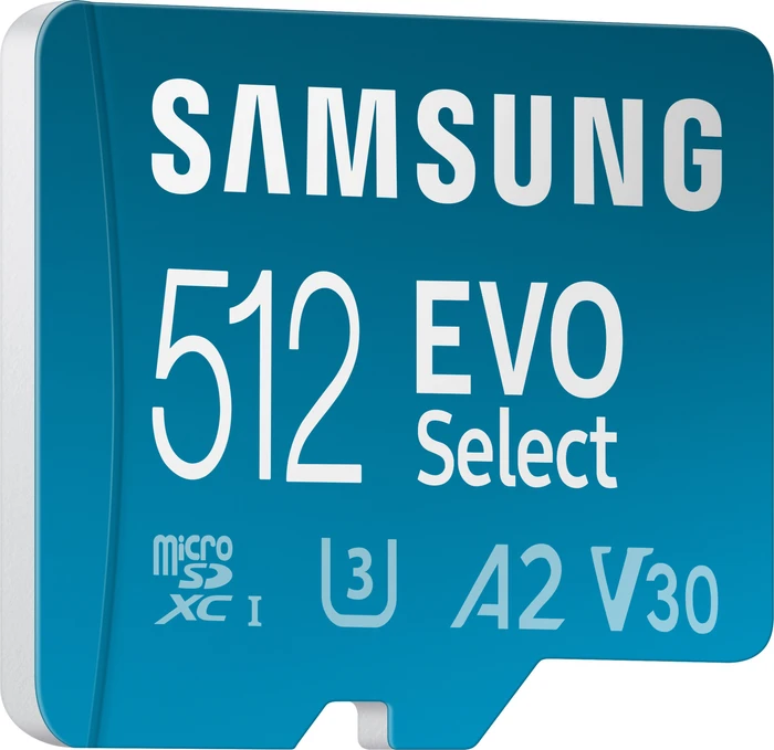 Samsung EVO Select R130 512GB Kit, UHS-I U3, A2, Class 10
