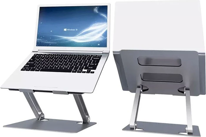 Mozos Notebook-Stand 11-17", silber, faltbar