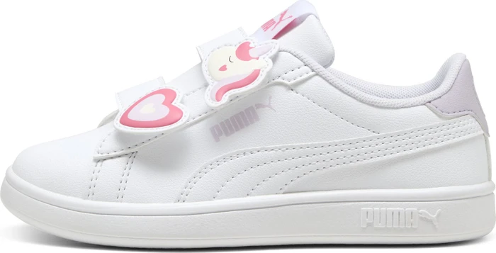 Puma Smash 3.0 Badges puma white/magic rose/lilac frost (Junior)