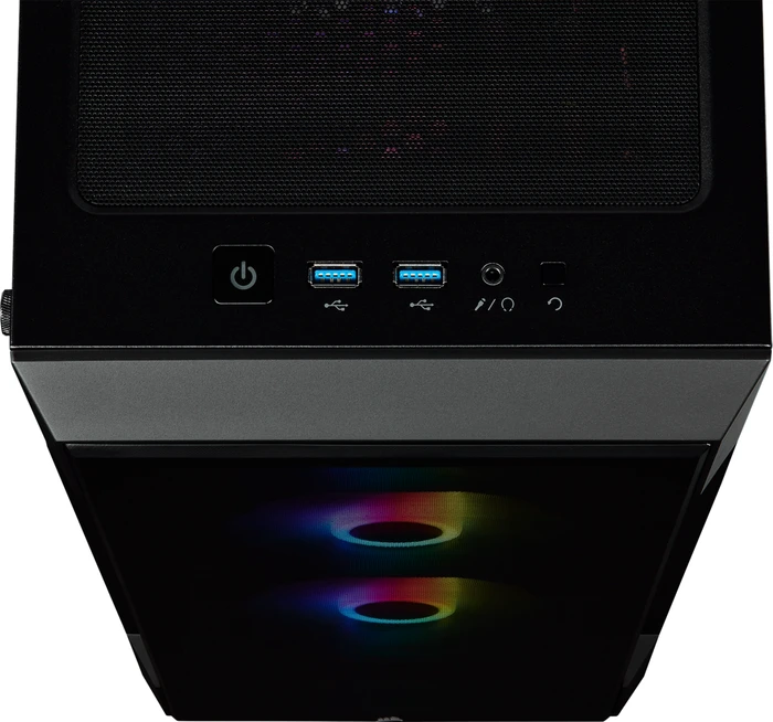 Corsair iCue 220T RGB, schwarz, Glasfenster