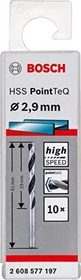 Bosch Professional HSS PointTeQ Spiralbohrer, 2.9x33x61mm, 10 Stück