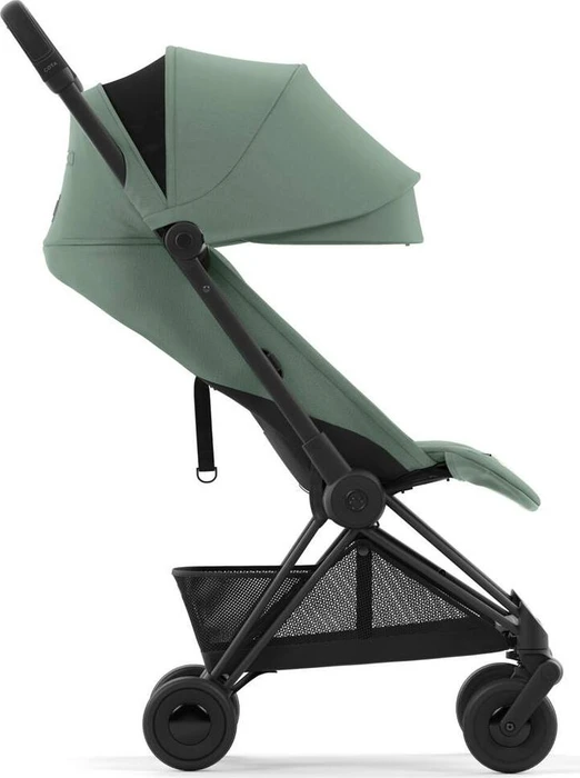 Cybex Coya Matte Black Frame leaf green