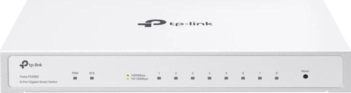 TP-Link Festa FS300 Desktop Gigabit Smart Switch, 8x RJ-45, PoE+ PD