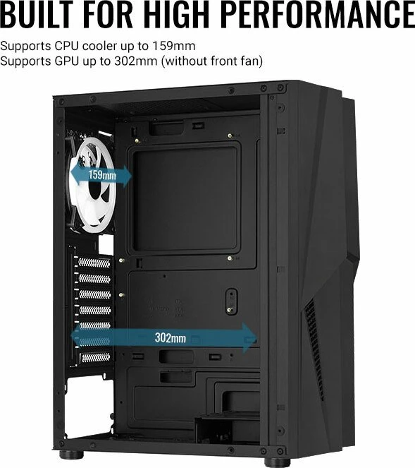 AeroCool Mecha ARGB, Glasfenster