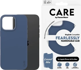 PanzerGlass Care Fashionable Case MagSafe für Apple iPhone 16 Pro Max Coronet Blue