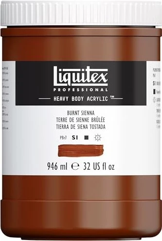 Liquitex Professional Heavy Body Acrylic burnt sienna, 946ml