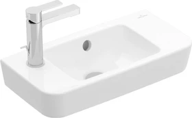 Villeroy & Boch O.novo Handwaschbecken 50x25x14cm, mit Überlauf, weiß alpin ceramicplus