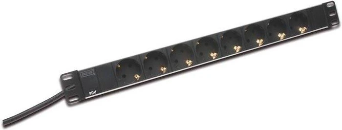 Digitus 19" Steckdosenleiste, 1HE, 8-fach, 240V, 2m