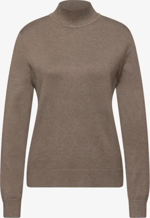 Street One Turtleneck Pullover silk brown mel. (Damen)