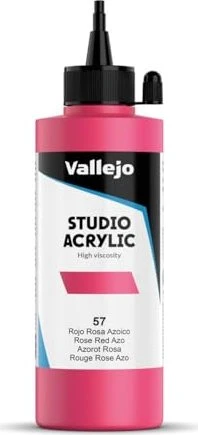 Vallejo Studio Acrylic rose red azo, 200ml