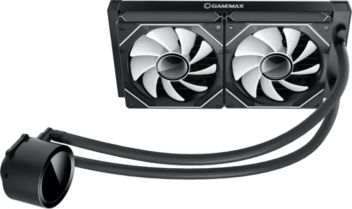 GameMax IceBurg 240 Digital BK, schwarz
