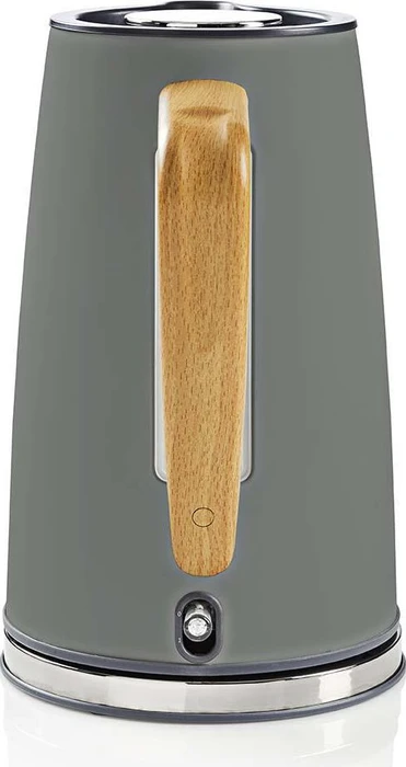 Nedis KAWK510EGY Soft-Touch Wasserkocher mit Holzgriff
