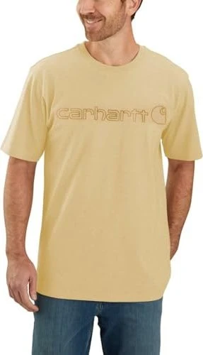 Carhartt Core Logo T-Shirt kurzarm beige (Herren)