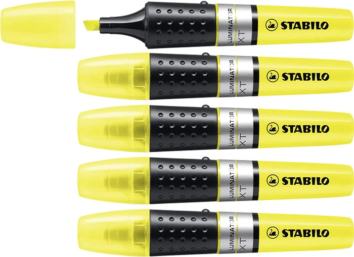 STABILO Luminator gelb, 5er-Pack