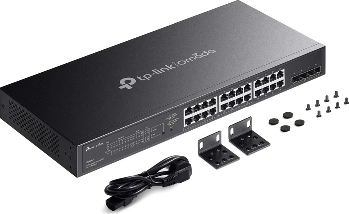 TP-Link Omada SG2400 Rackmount Gigabit Smart Switch, 24x RJ-45, 4x SFP, 150W PoE+