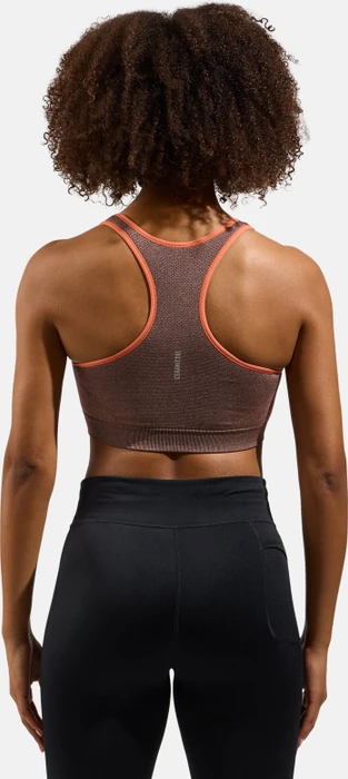 Odlo Seamless Medium Ceramicool Sport-BH living coral melange (Damen)