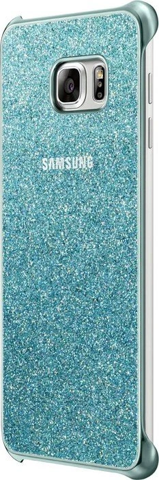 Samsung EF-XG928CL Glitter Cover für Galaxy S6 Edge+ blau