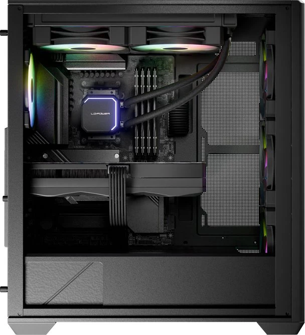 LC-Power Gaming 811B Meshwork_XL Dark, schwarz, Glasfenster