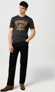 Wrangler Americana T-Shirt kurzarm faded black (Herren)