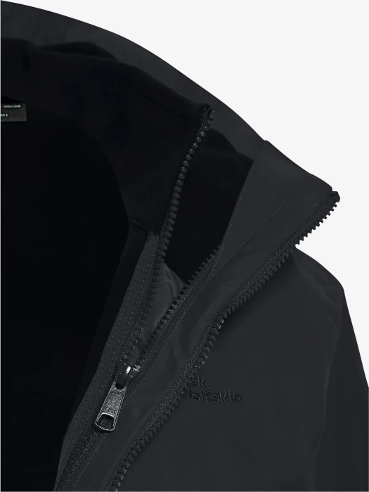 Jack Wolfskin Baylight 3in1 Funktionsmantel schwarz (Damen)