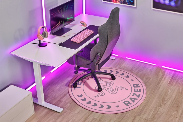 Razer Team Razer Floor Rug Bodenschutzteppich, Quartz Pink, rund