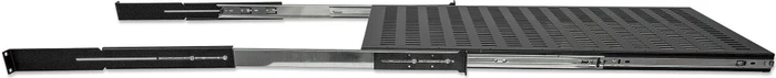 Intellinet 19" ausziehbarer Fachboden für Netzwerk- und Serverschränke, schwarz, 800mm Einbautiefe, 1HE