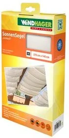 Windhager Seilspanntechnik Sonnensegel 270x140cm weiß