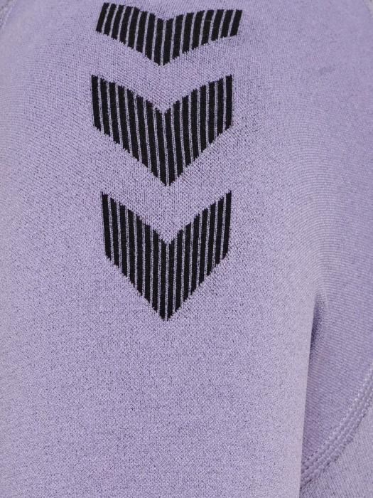hummel Seamless Jersey Funktionsshirt kurzarm lavender melange (Damen)