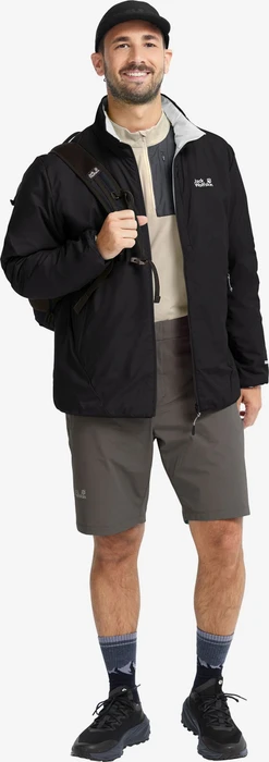 Jack Wolfskin Trail Light Ins 2in1 Funktionsjacke schwarz (Herren)