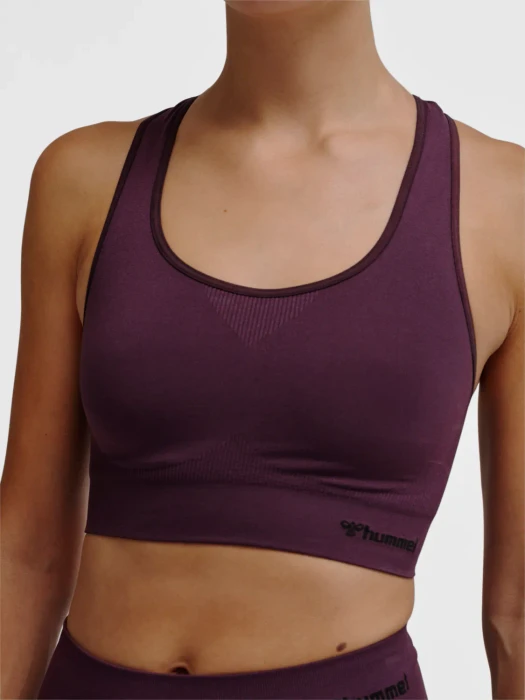 hummel Seamless Sports Top Funktionsshirt ärmellos plum perfect (Damen)